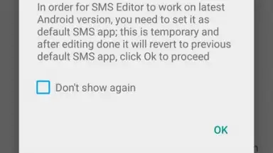 Captura de tela de SMS Editor 3