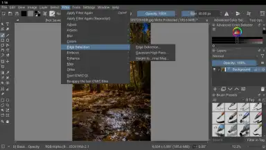 Captura de tela de Krita 3