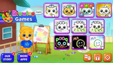 Captura de tela de Drawing Games: Draw & Color 1