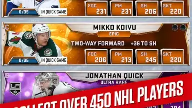 Captura de tela de NHL SuperCard 7