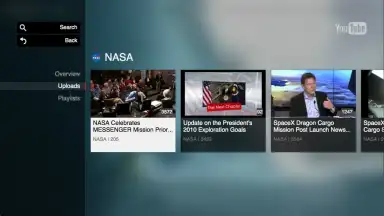 Captura de tela de YouTube for Google TV 1