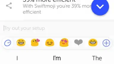 Captura de tela de Swiftmoji Keyboard 3