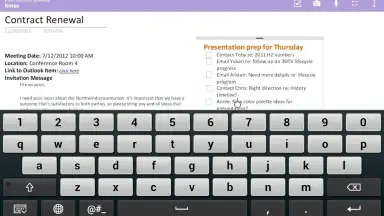 Captura de tela de Microsoft OneNote 11