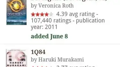 Captura de tela de Goodreads 3
