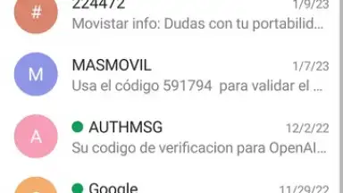 Captura de tela de Chomp SMS 1