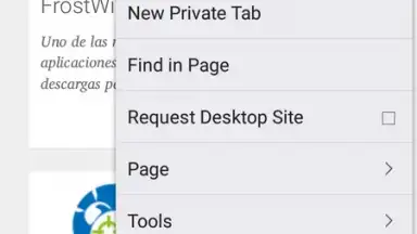 Captura de tela de Firefox Beta 3