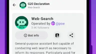 Captura de tela de Poe - Fast AI Chat 8
