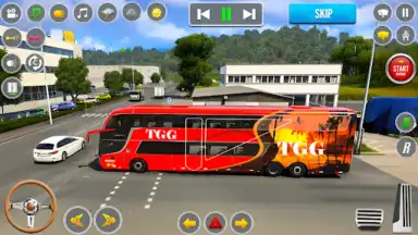 Captura de tela de Bus Driving: Real City Bus 4