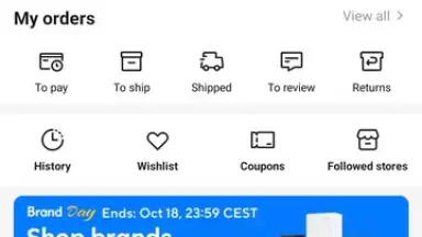 Captura de tela de AliExpress 1