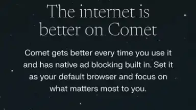 Captura de tela de Comet Browser 16