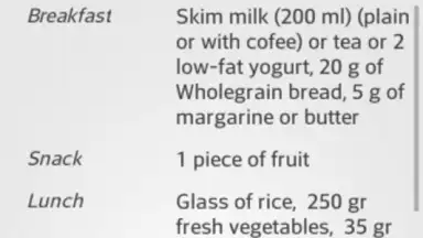 Captura de tela de Diets for losing weight 4