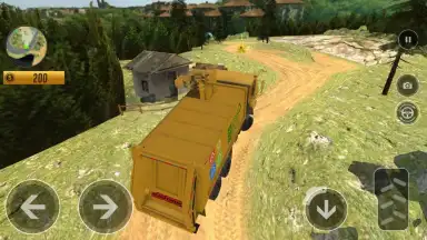 Captura de tela de Offroad Truck Simulator - Garbage Truck Game 15
