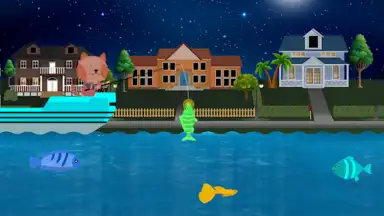 Captura de tela de Cat Goes Fishing Simulator 5