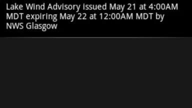 Captura de tela de Simple Weather Alert 2