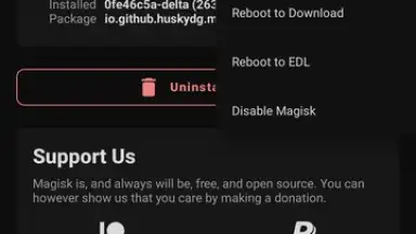Captura de tela de Magisk Delta 7