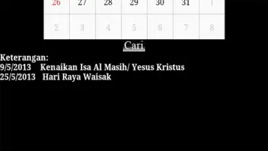 Captura de tela de Kalender Nasional 2