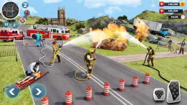 Captura de tela de Firefighter :Fire Brigade Game 1