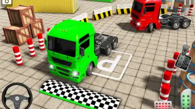 Captura de tela de Real Euro Truck Parking Games 6