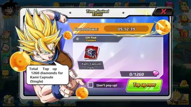 Captura de tela de Arena of Saiyan : Dream Squad 2