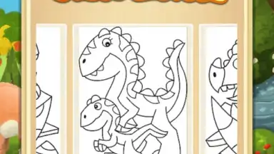 Captura de tela de Dino Coloring Game 4