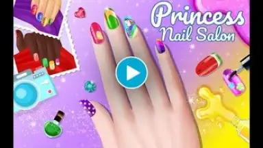 Captura de tela de Nail Salon Game Girls Nail art 1