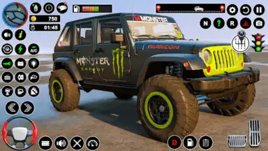 Captura de tela de Offroad Jeep Driving:Jeep Game 1