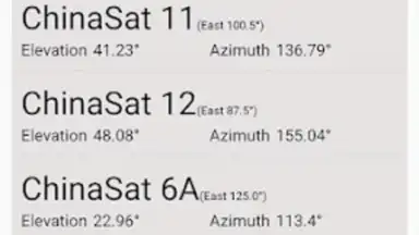 Captura de tela de Satfinder: Satellite Director 7
