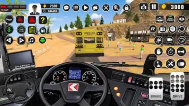 Captura de tela de Offroad School Bus Driver Game 7