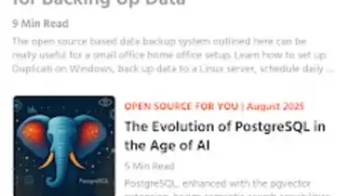 Captura de tela de Open Source For You 5