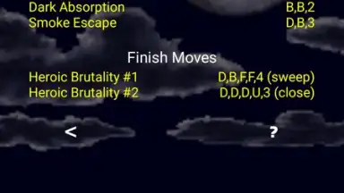 Captura de tela de Mortal Kombat Moves 8