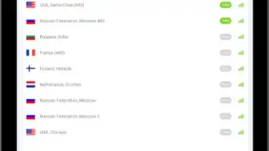 Captura de tela de VPN servers in Russia 13