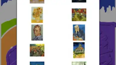 Captura de tela de Vincent van Gogh Coloring Book 1
