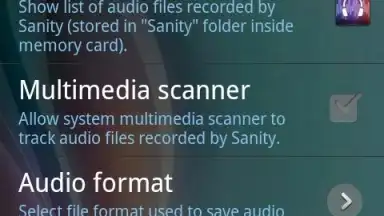 Captura de tela de Sanity 6