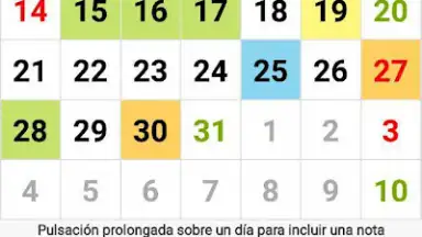 Captura de tela de Calendario Laboral Argentina 7