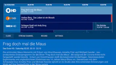 Captura de tela de dream Player IPTV for Android TV 5