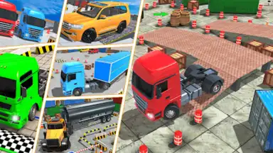 Captura de tela de Real Euro Truck Parking Games 1