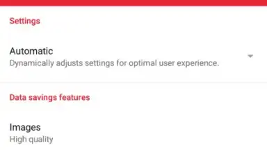 Captura de tela de Opera Mini beta 3
