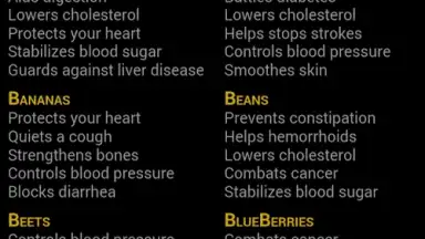 Captura de tela de Healthy Food Chart 3
