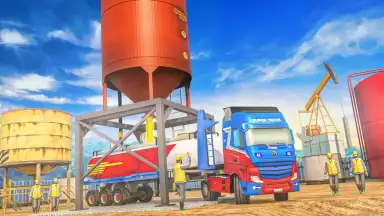 Captura de tela de Oil Tanker Transport Offroad Truck Driver 4