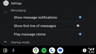 Captura de tela de Android Auto 6