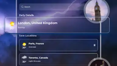 Captura de tela de Live Weather Widget & Radar 7
