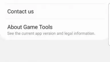 Captura de tela de Samsung Game Tools 2