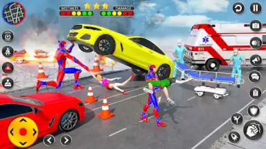 Captura de tela de Spider Rope Hero Spider Games 4