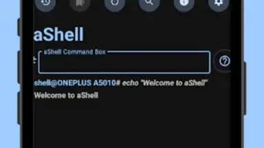 Captura de tela de aShell 4