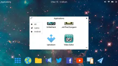Captura de tela de Leena Desktop UI 5