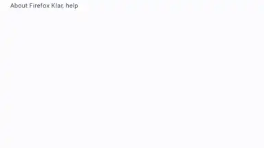 Captura de tela de Firefox Klar 3