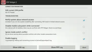 Captura de tela de PPP Widget 2 1