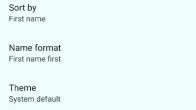 Captura de tela de Google Contacts 7
