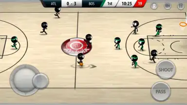 Captura de tela de Stickman Basketball 2017 3