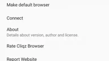 Captura de tela de Cliqz Browser 6